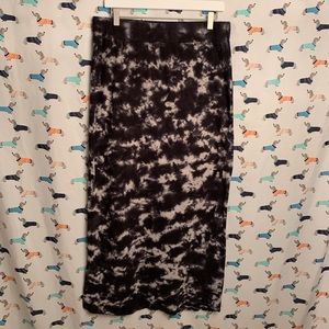 Comfy tie dye maxi skirt